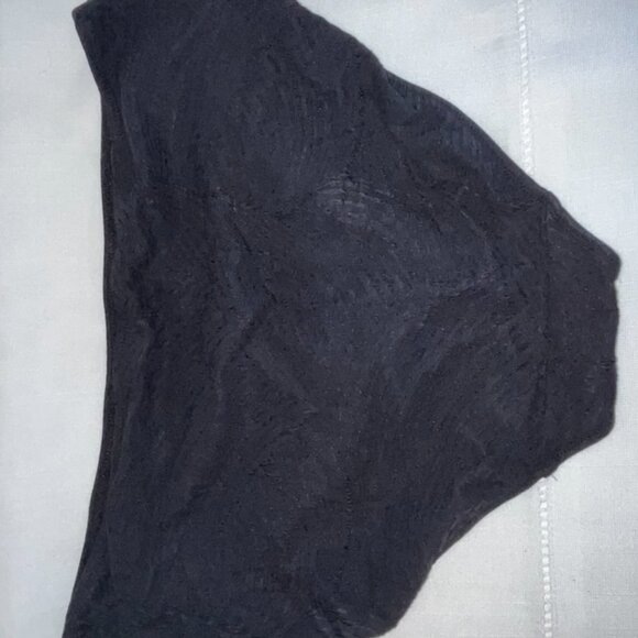 NWT fantasie Ottawa Deep Gathered Bikini Brief in Black Size XXL - Picture 6 of 9